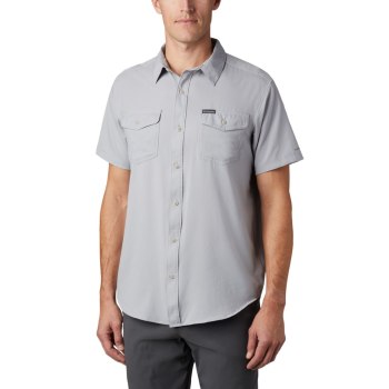 Columbia Utilizer II Solid Short Sleeve, Camisa Grises Para Hombre | 790462-AZS